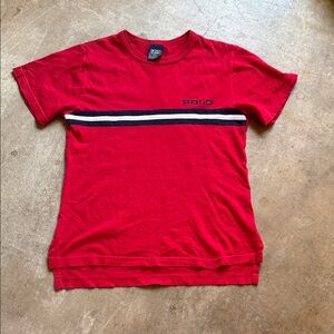 Polo by Ralph Lauren Red Tee with Stripe